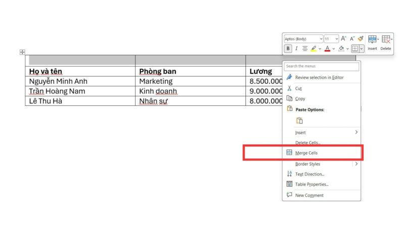 huong-dan-cach-gop-o-trong-microsoft-word Gộp ô trong Word bằng cách dùng menu chuột phải