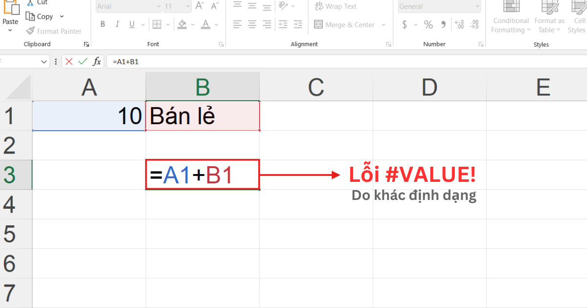 Các lỗi trong Excel