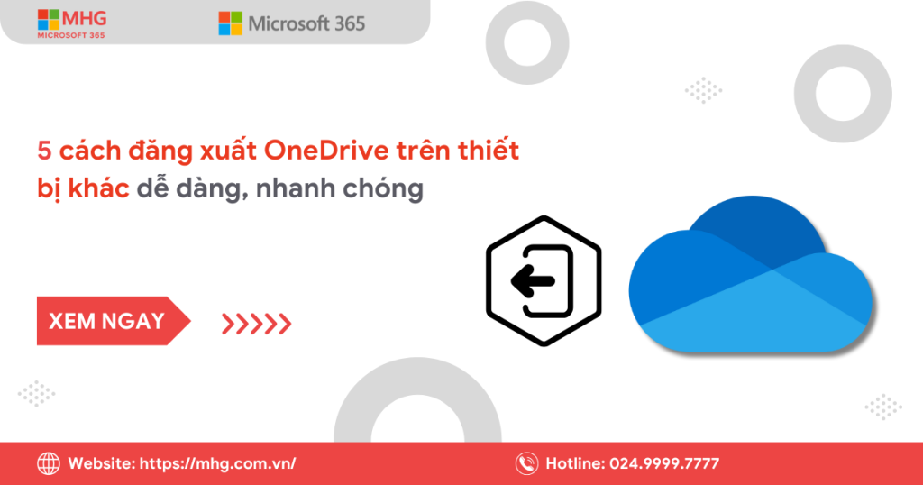 Cách đăng xuất OneDrive trên thiết bị khác
