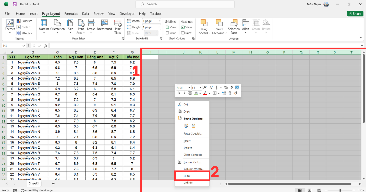 Cách in Excel