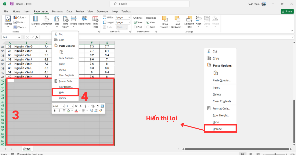 Cách in Excel