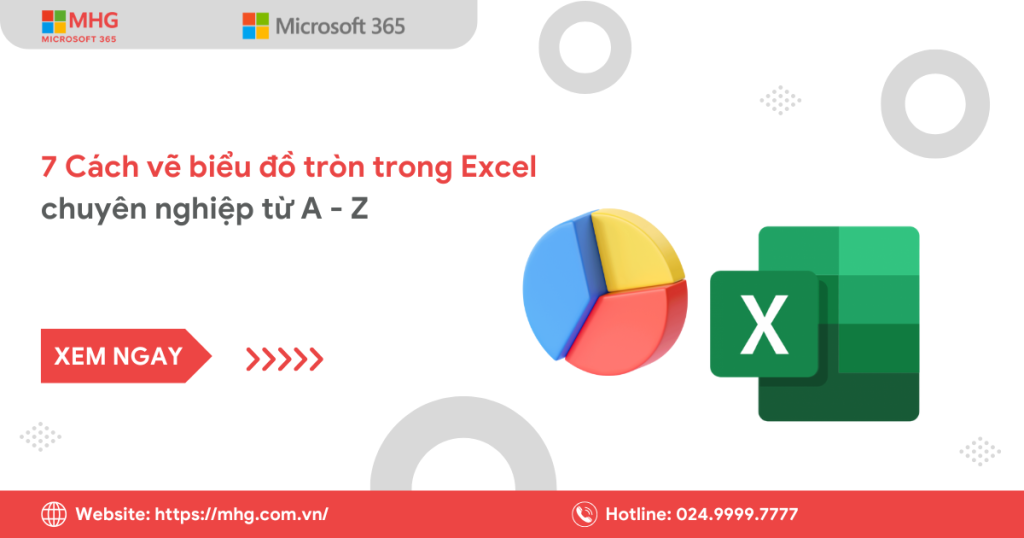 Cách vẽ biểu đồ tròn trong Excel