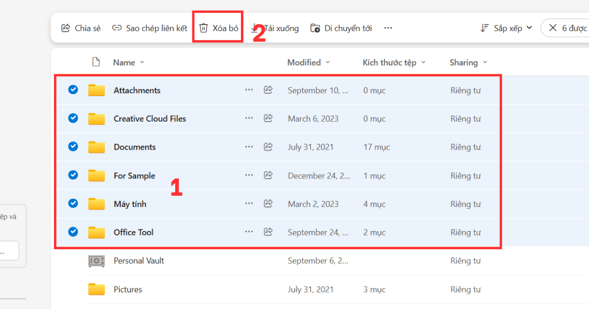Cách xóa dữ liệu trên OneDrive Cách xóa dữ liệu trên OneDrive