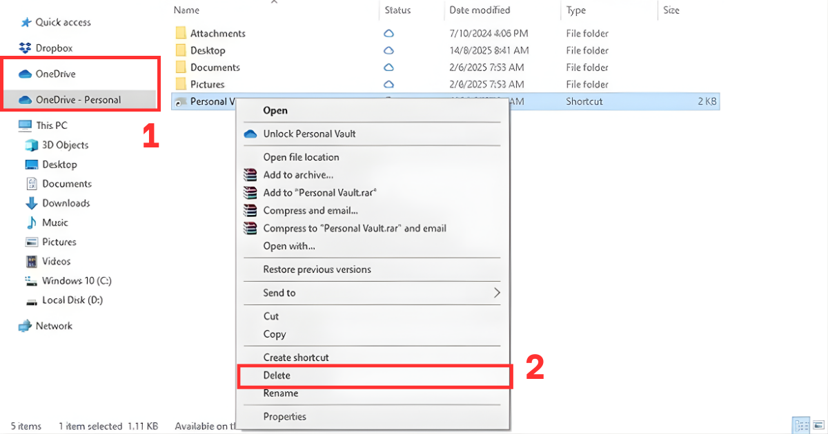 Cách xóa dữ liệu trên OneDrive Cách xóa dữ liệu trên OneDrive