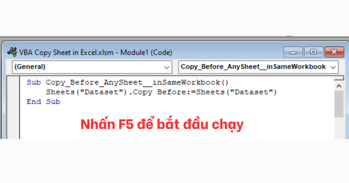 Copy Sheet trong Excel