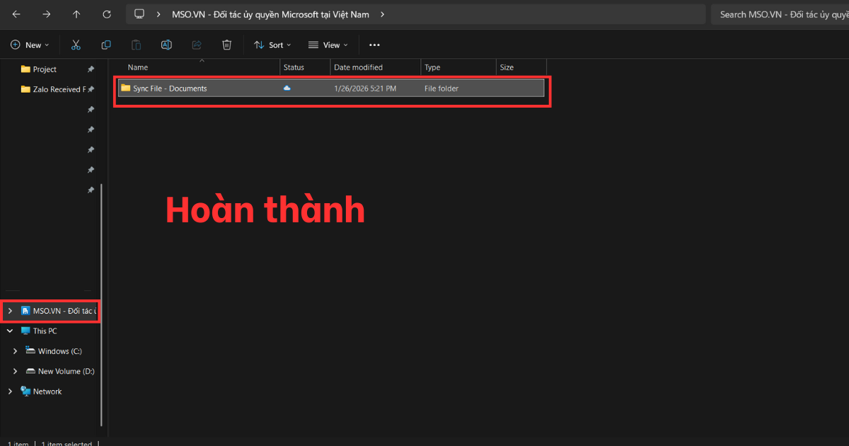 Đồng bộ Sharepoint về máy tính