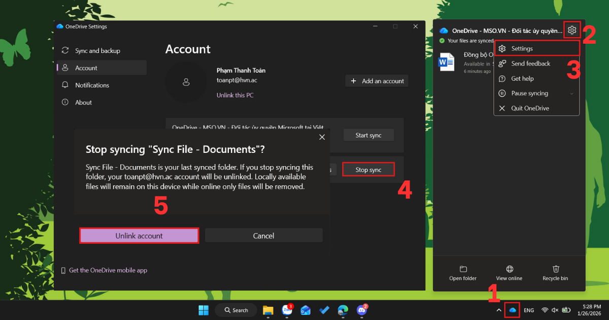 Đồng bộ Sharepoint về máy tính