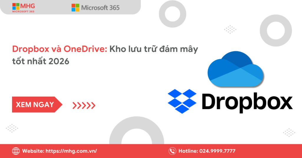 Dropbox và OneDrive