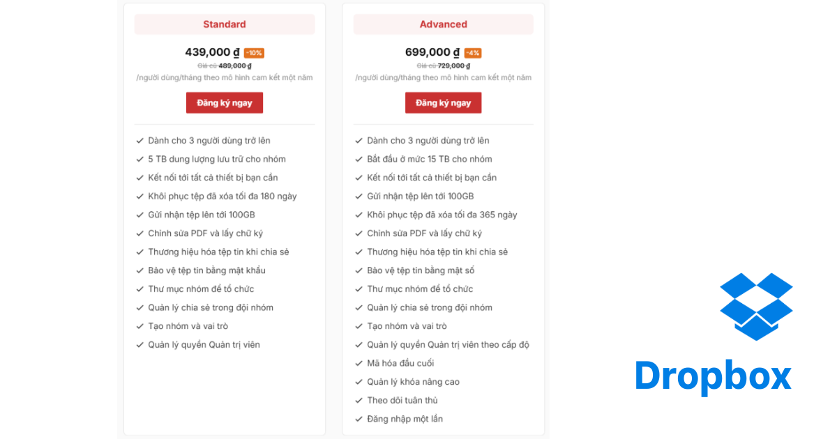 Dropbox và OneDrive Dropbox và OneDrive