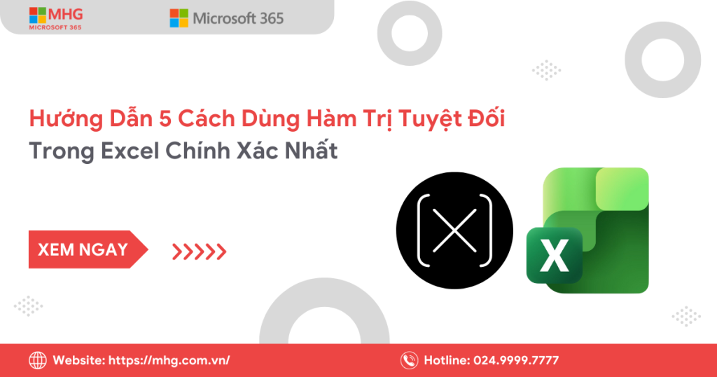 Hàm trị tuyệt đối trong Excel