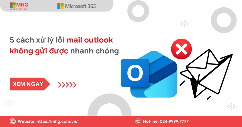 Mail Outlook không gửi được