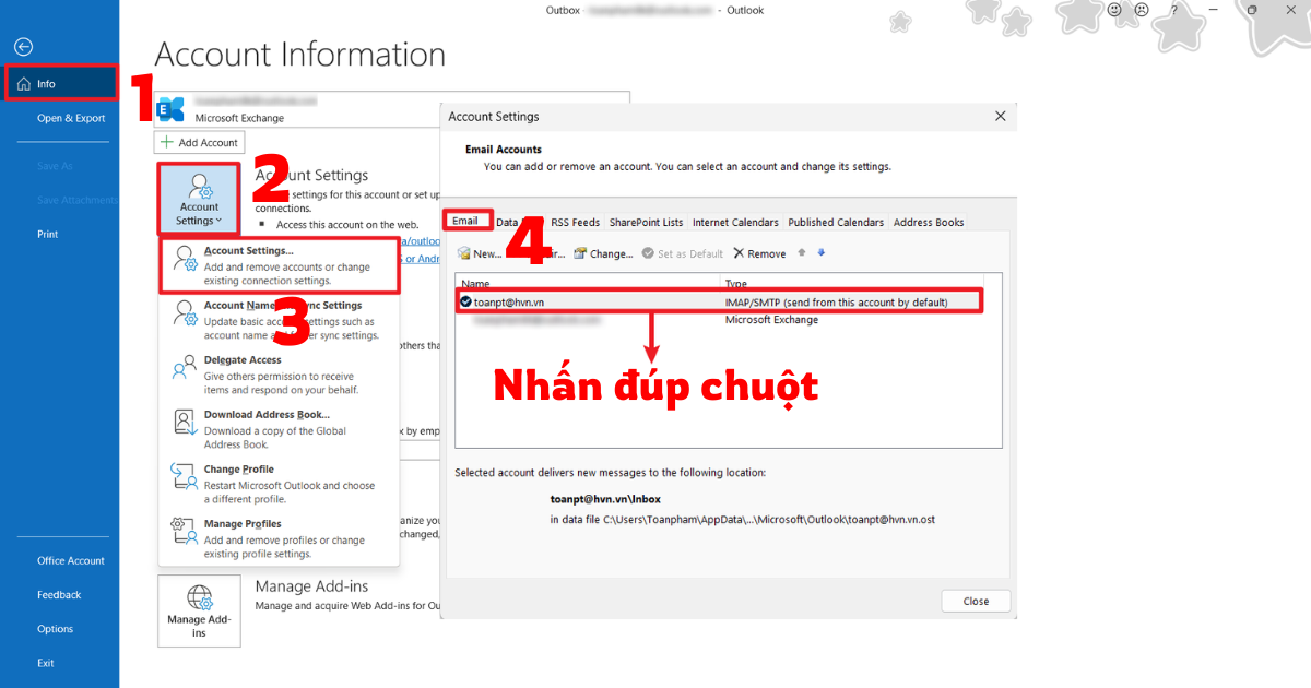 Mail Outlook không gửi được