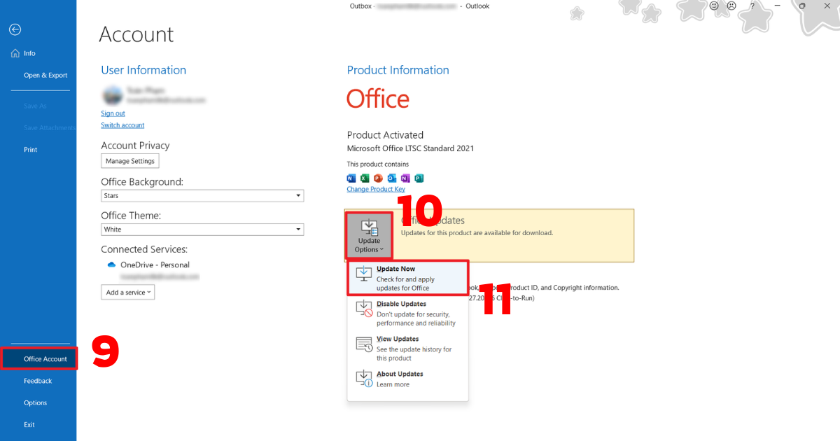 Mail Outlook không gửi được