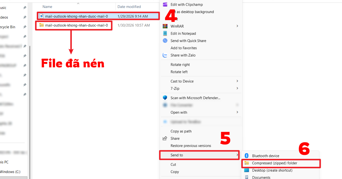 Mail Outlook không gửi được