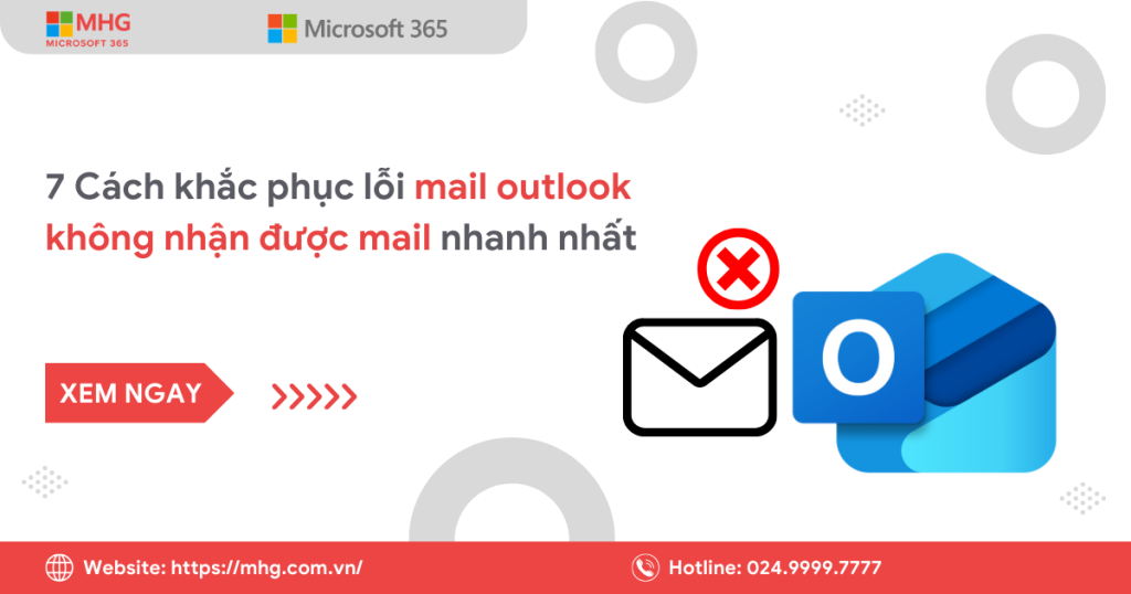 Mail Outlook không nhận được mail