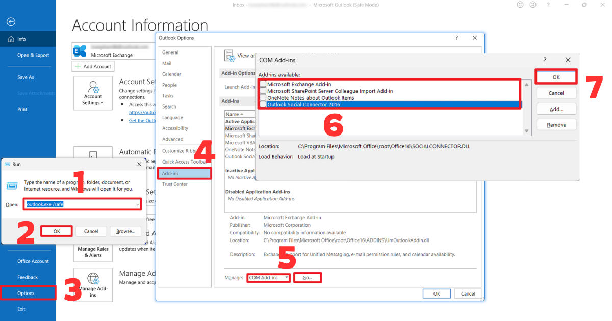 Mail Outlook không nhận được mail