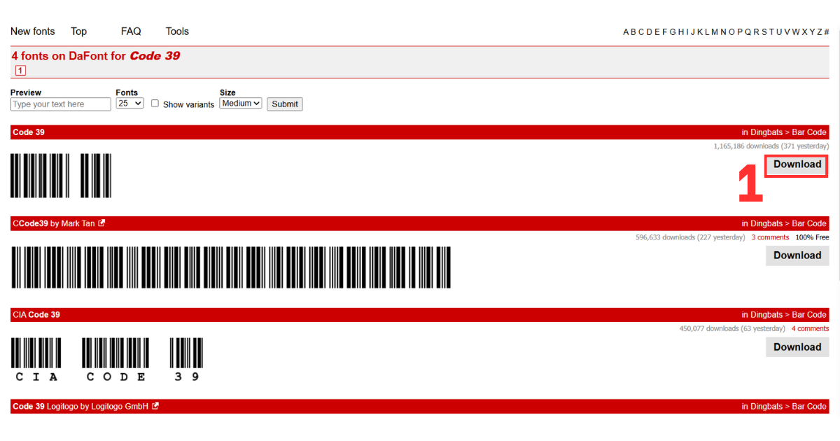 Tạo mã vạch trong Excel