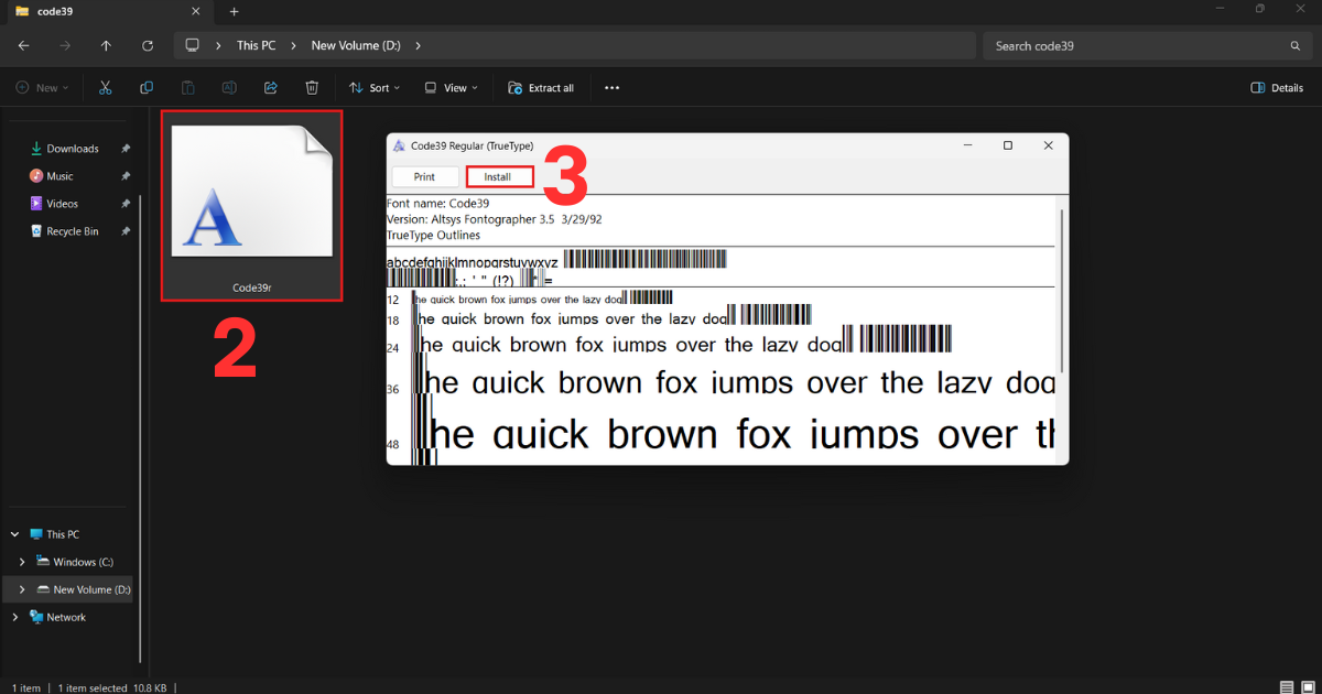 Tạo mã vạch trong Excel