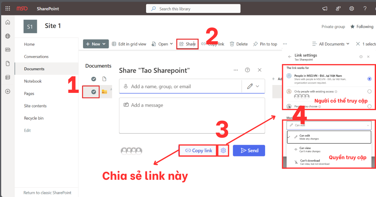 Tạo SharePoint
