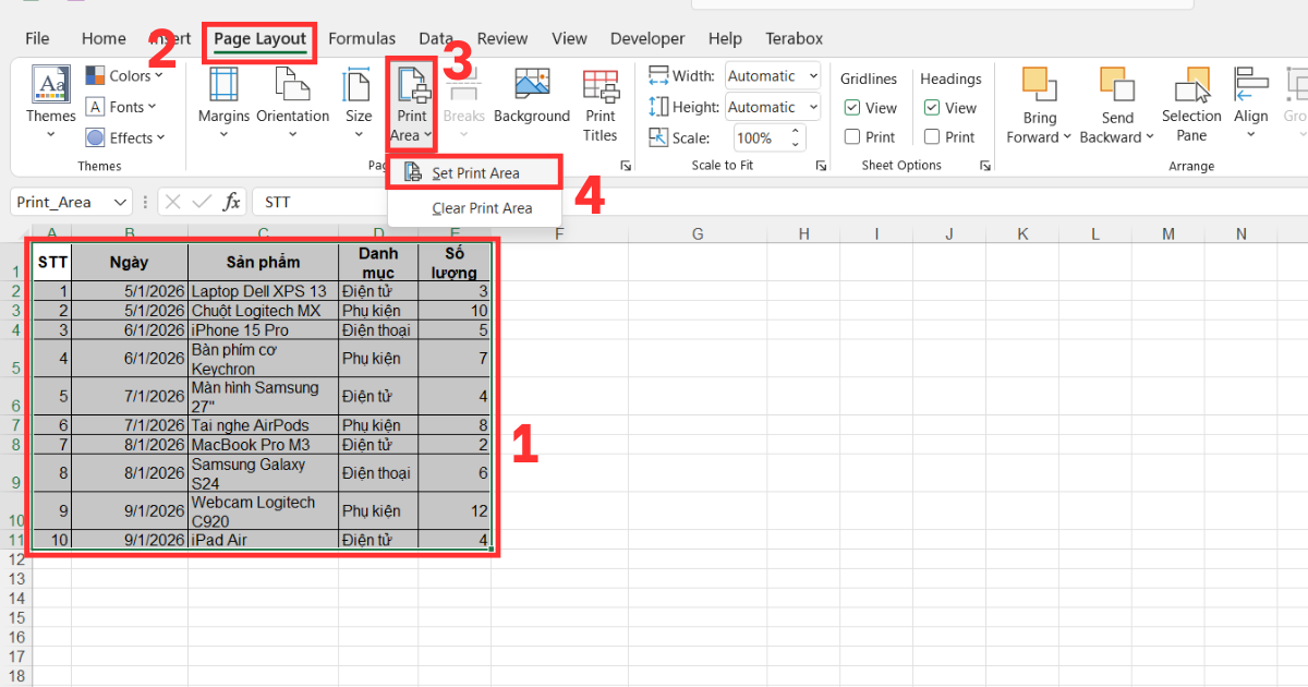Xóa trang trắng trong Excel Xóa trang trắng trong Excel