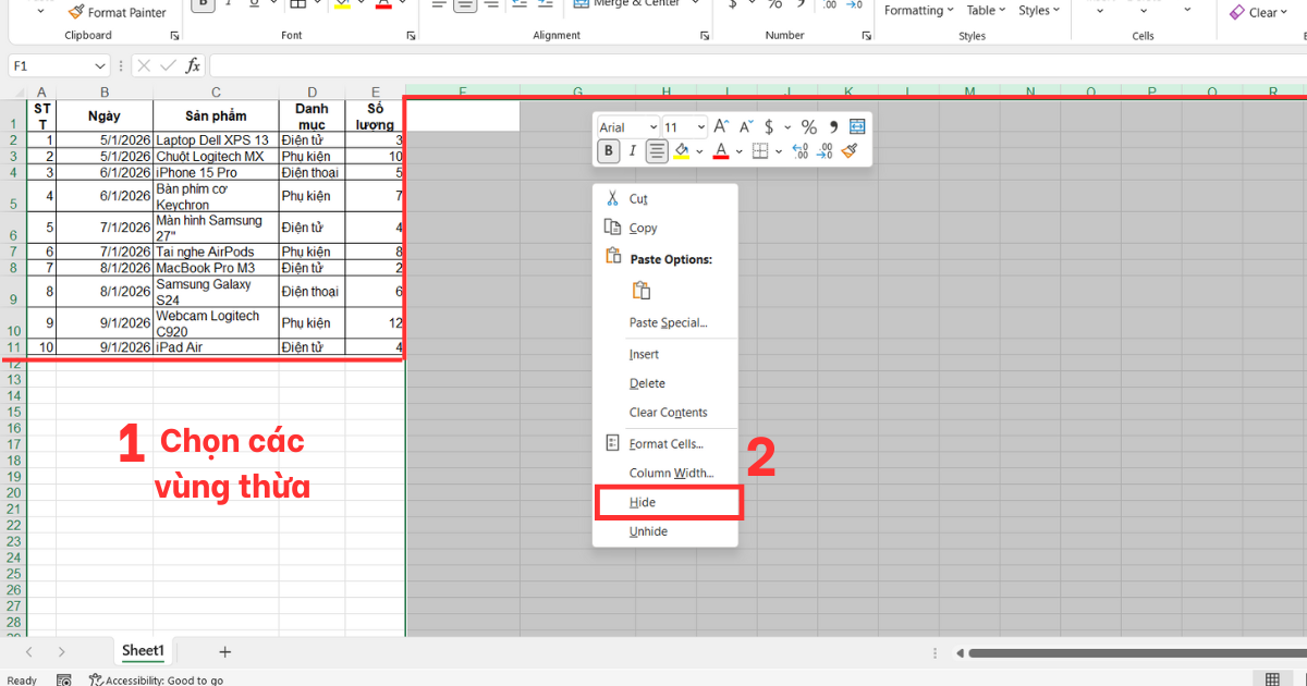 Xóa trang trắng trong Excel Xóa trang trắng trong Excel