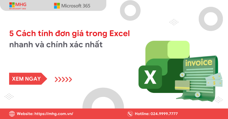 Cách tính đơn giá trong Excel