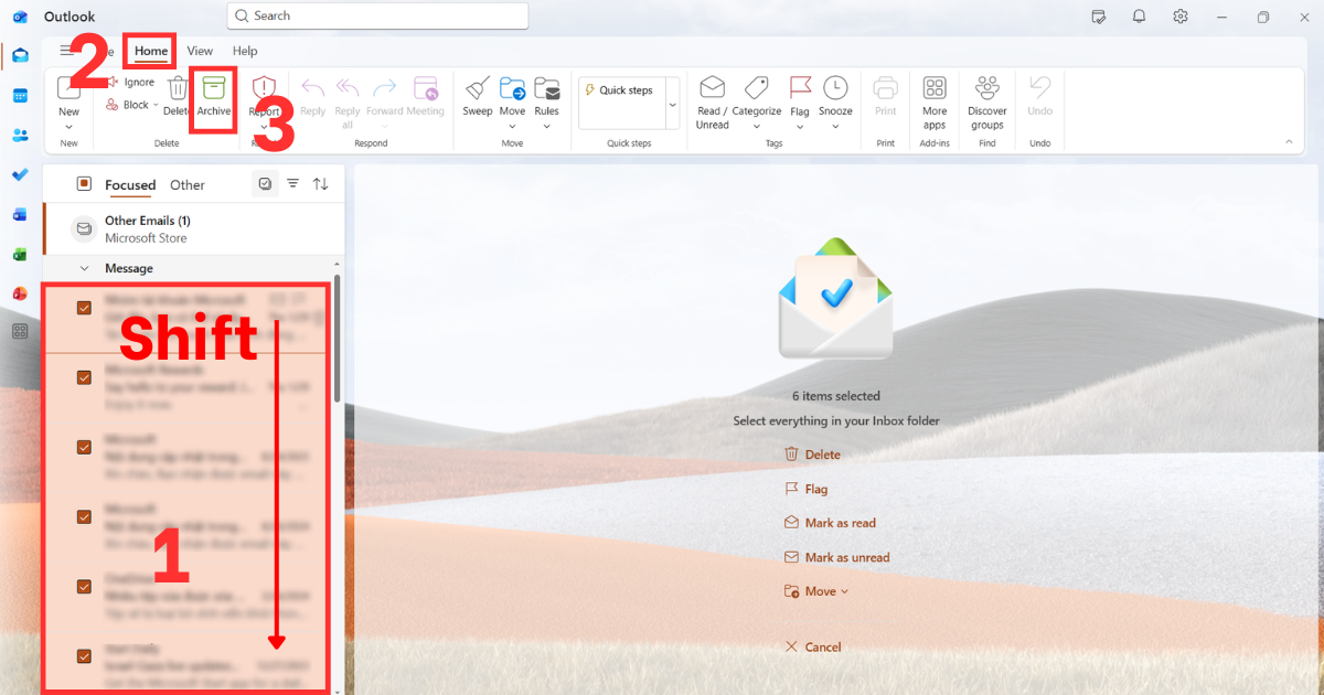 Archive mail Outlook là gì?