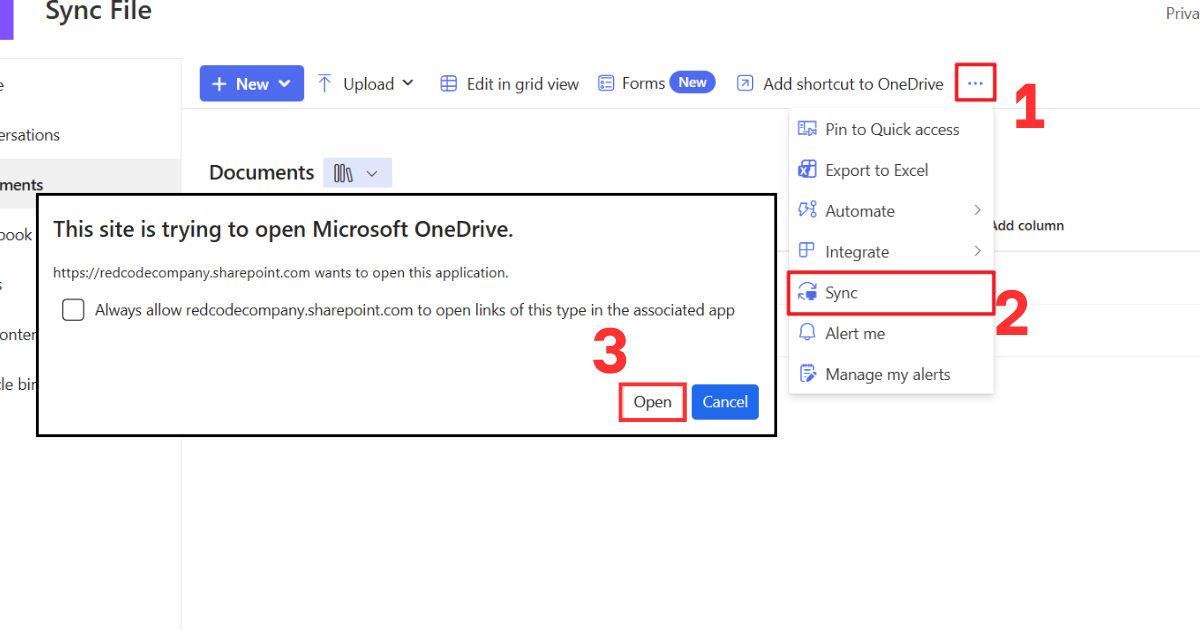 Cách tải file trên Sharepoint