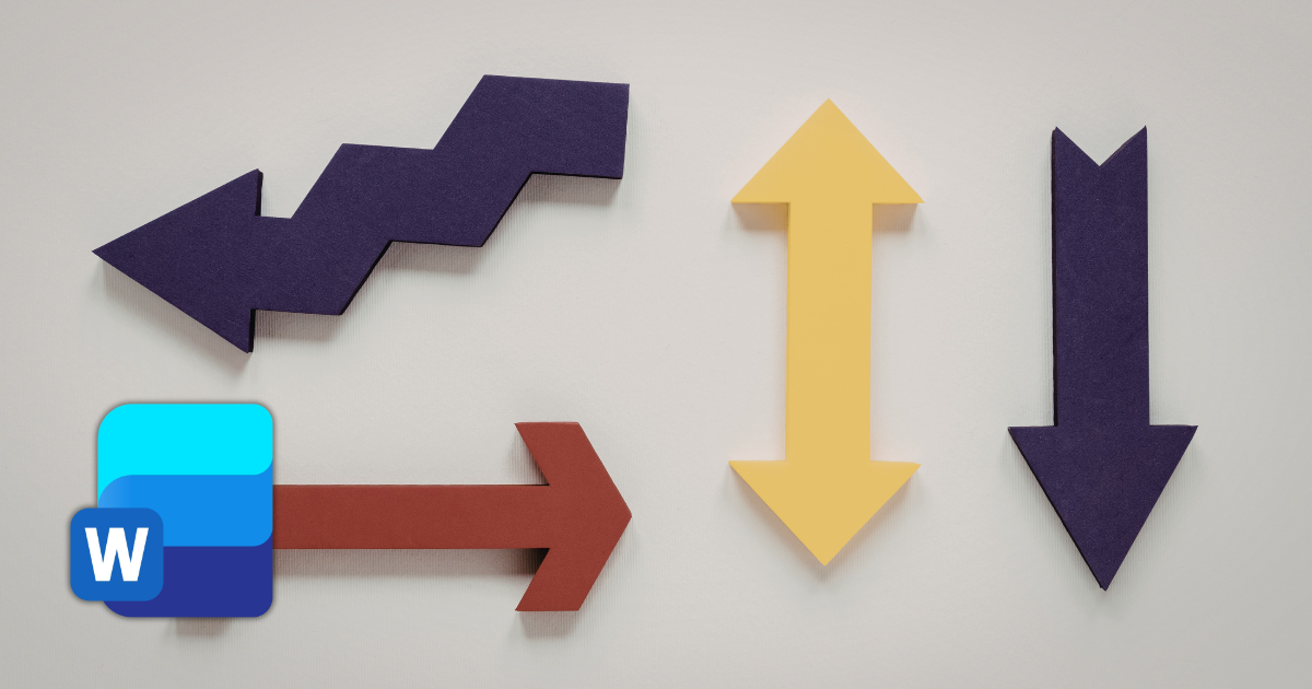 Cách vẽ mũi tên trong Word