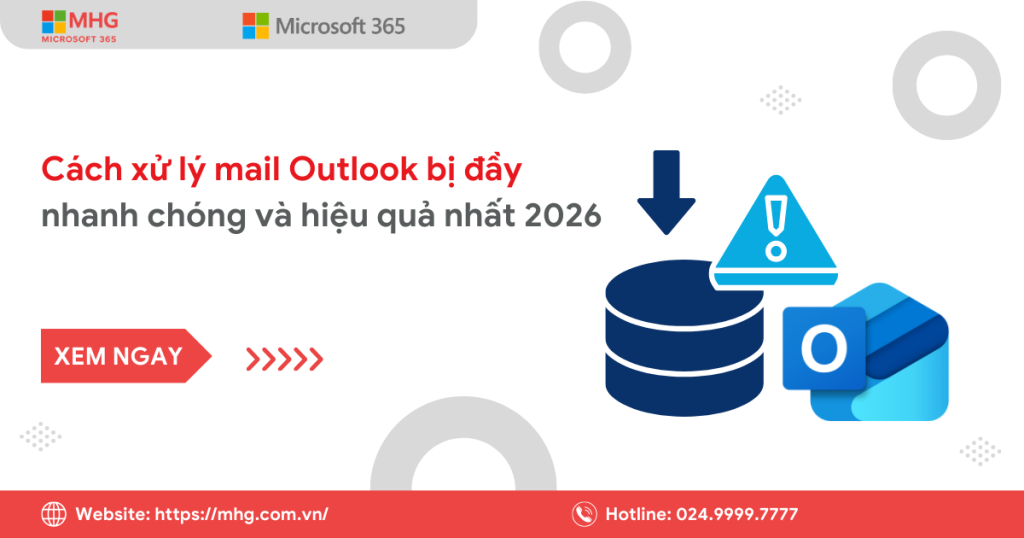 Cách xử lý mail Outlook bị đầy