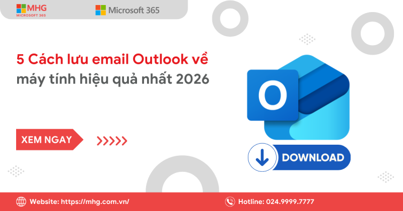 Lưu email Outlook