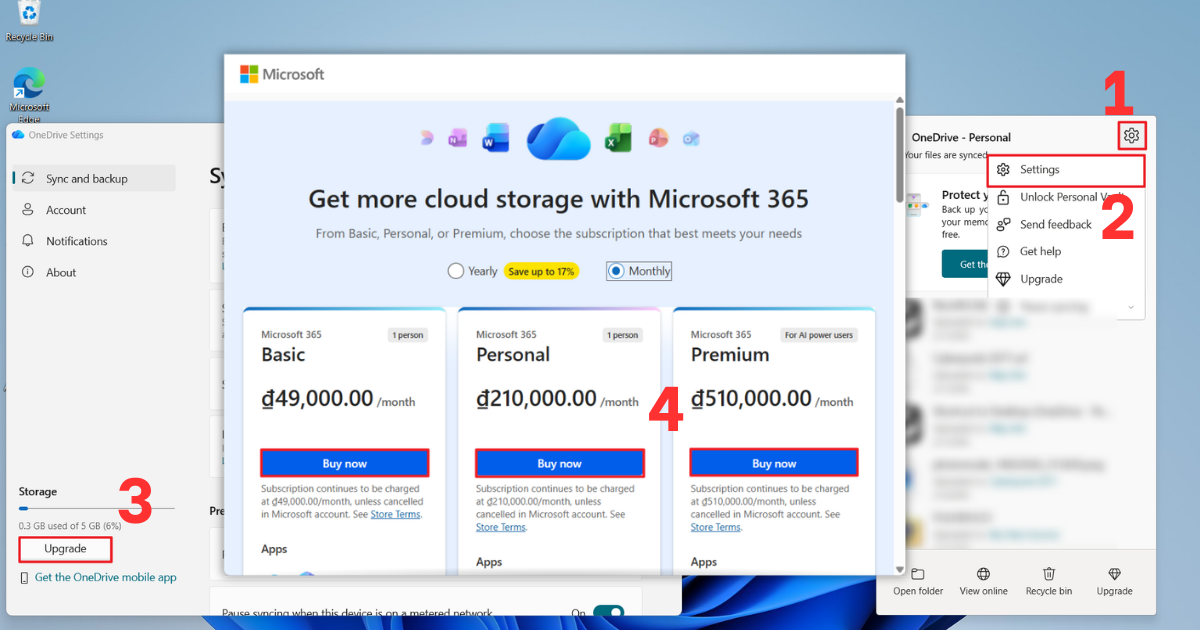 Mua OneDrive