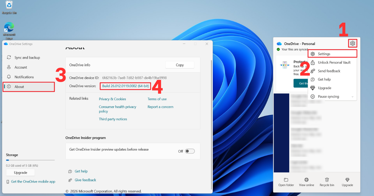 Nâng cấp OneDrive