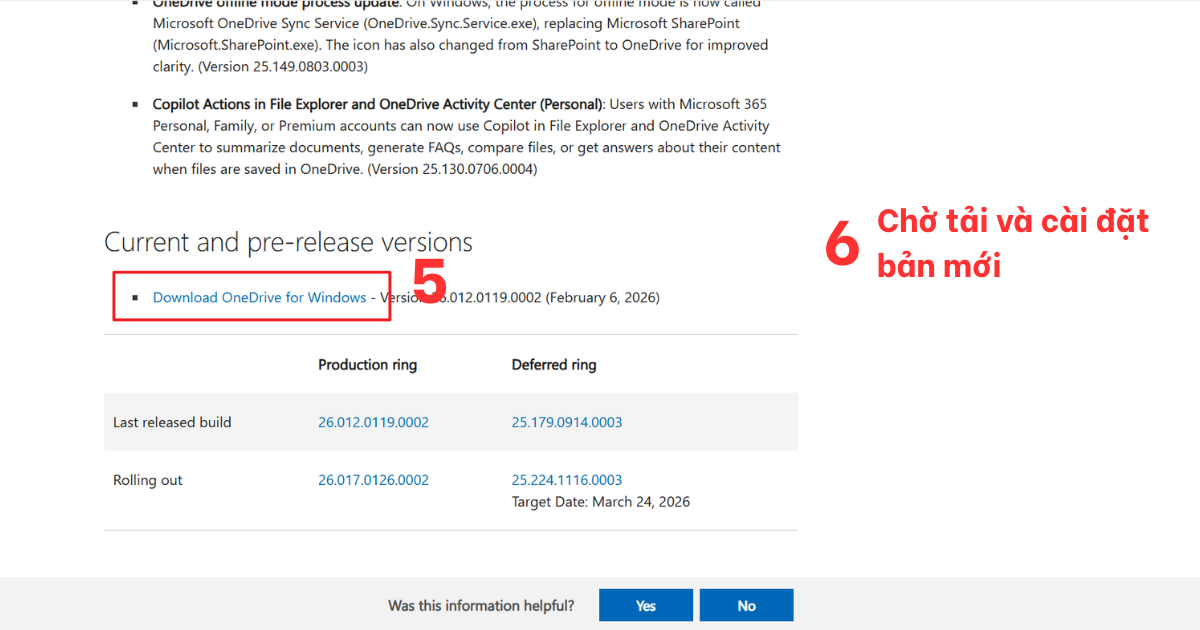 Nâng cấp OneDrive