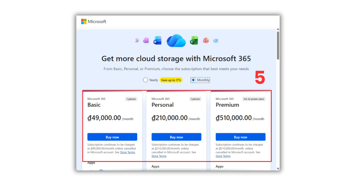 Nâng cấp OneDrive
