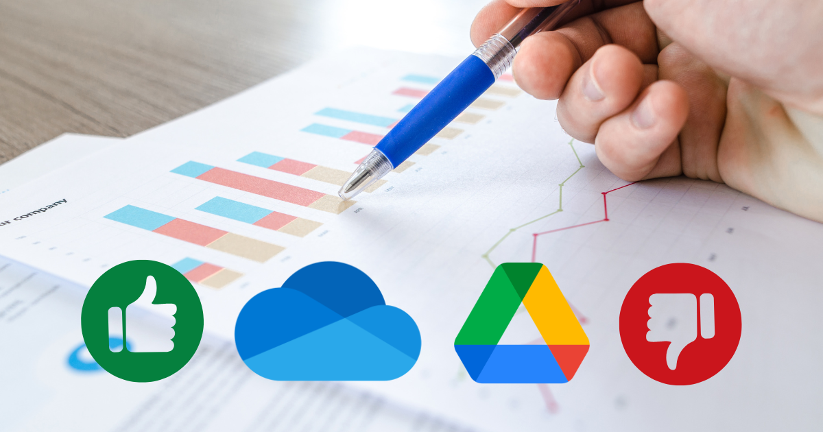 Nên dùng onedrive hay google drive