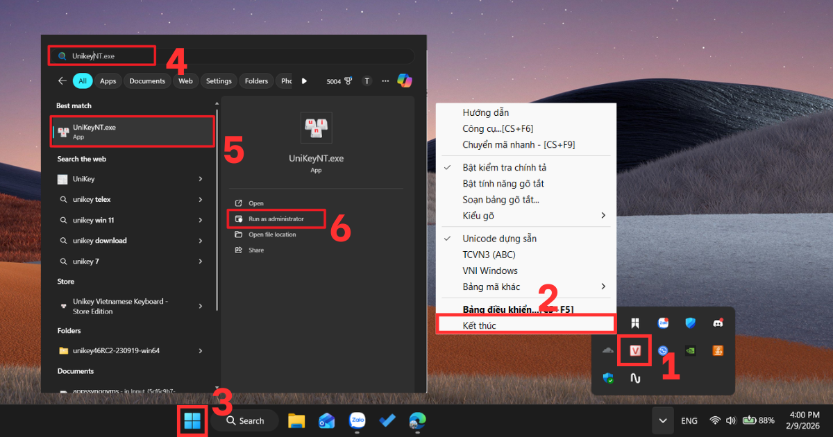 Outlook không gõ được tiếng Việt