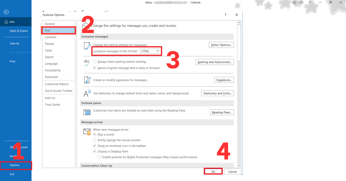 Outlook không gõ được tiếng Việt
