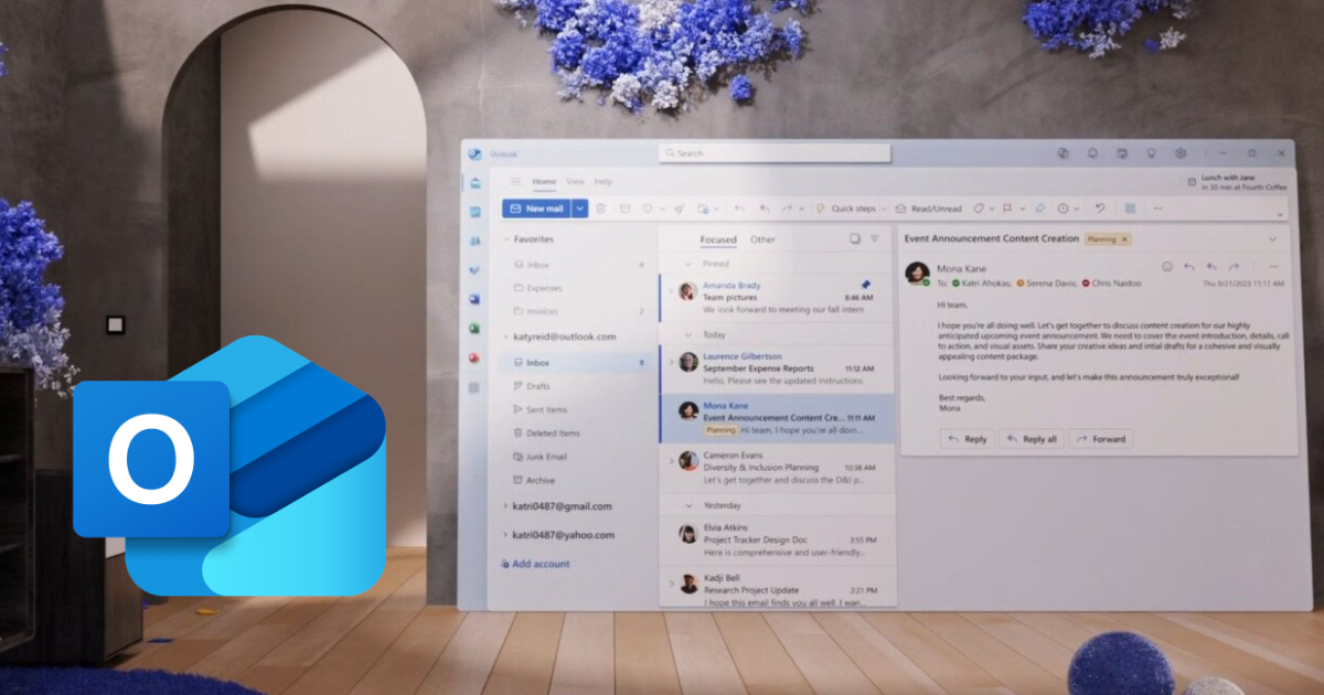 Outlook không tim kiếm được mail