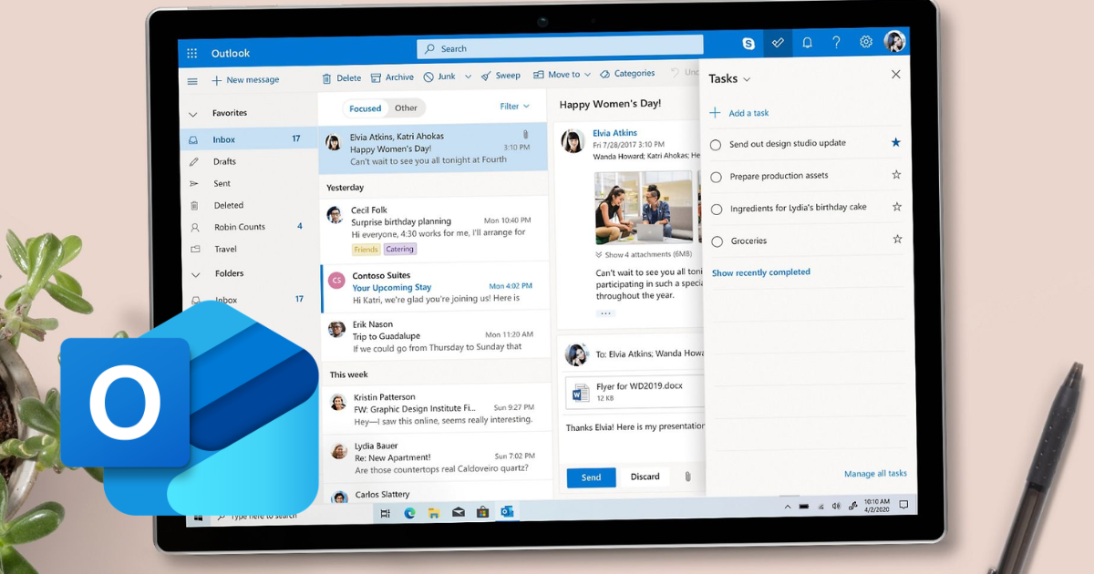 Outlook không tim kiếm được mail