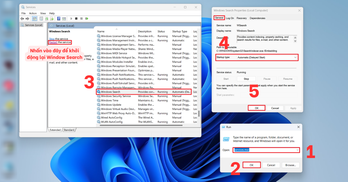 Outlook không tim kiếm được mail