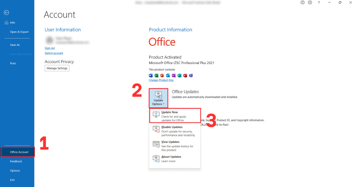 Outlook không tim kiếm được mail