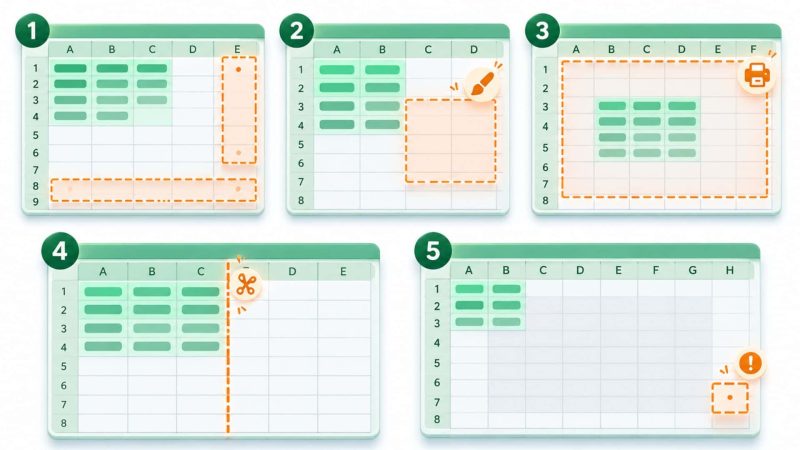 Tại sao xuất hiện trang trắng trong Microsoft Excel?