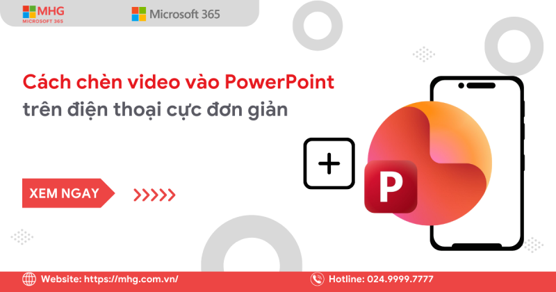 Cách chèn video vào powerpoint trên điện thoại