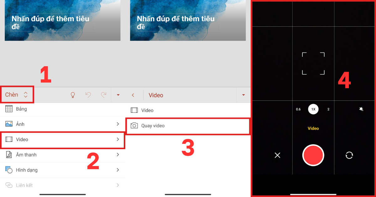 Cách chèn video vào powerpoint trên điện thoại