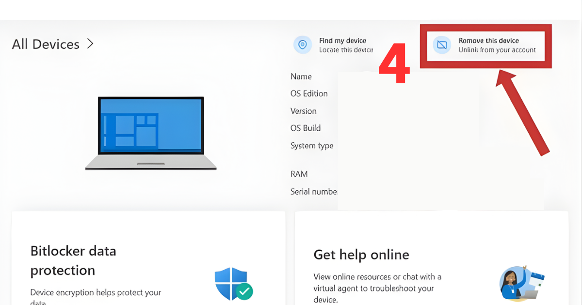 Đăng xuất OneDrive từ xa