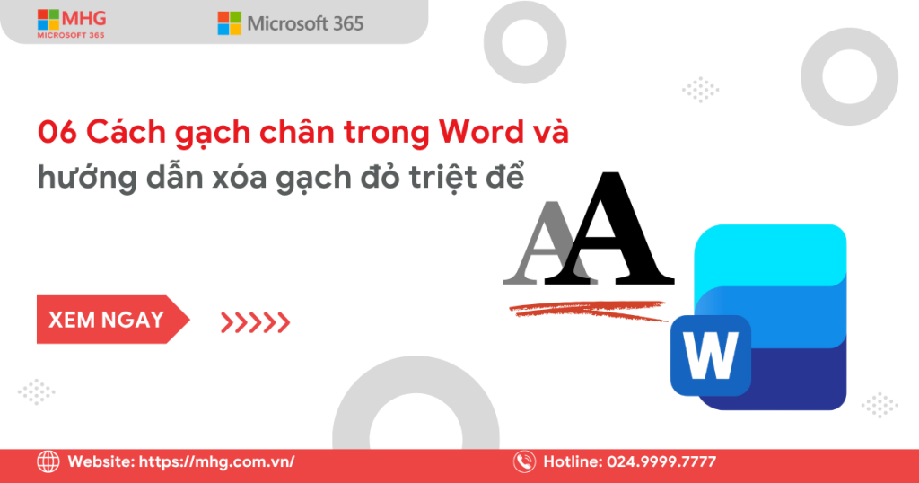 Cách gạch chân trong Word