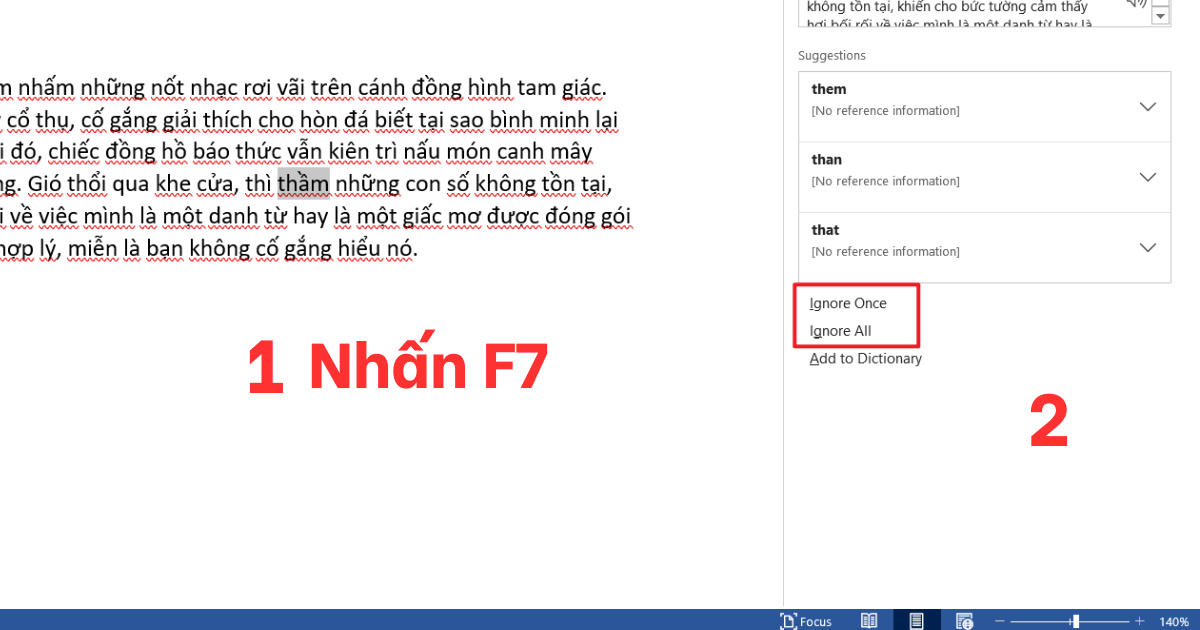 Cách gạch chân trong Word