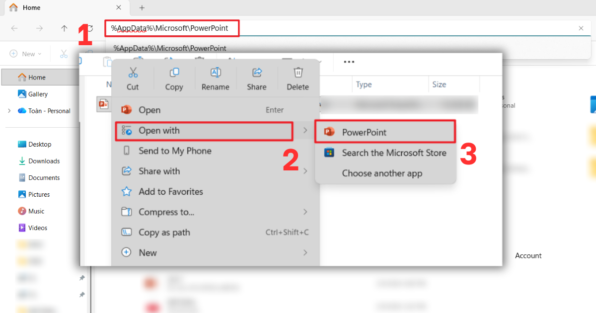 Cách khôi phục file PowerPoint chưa lưu