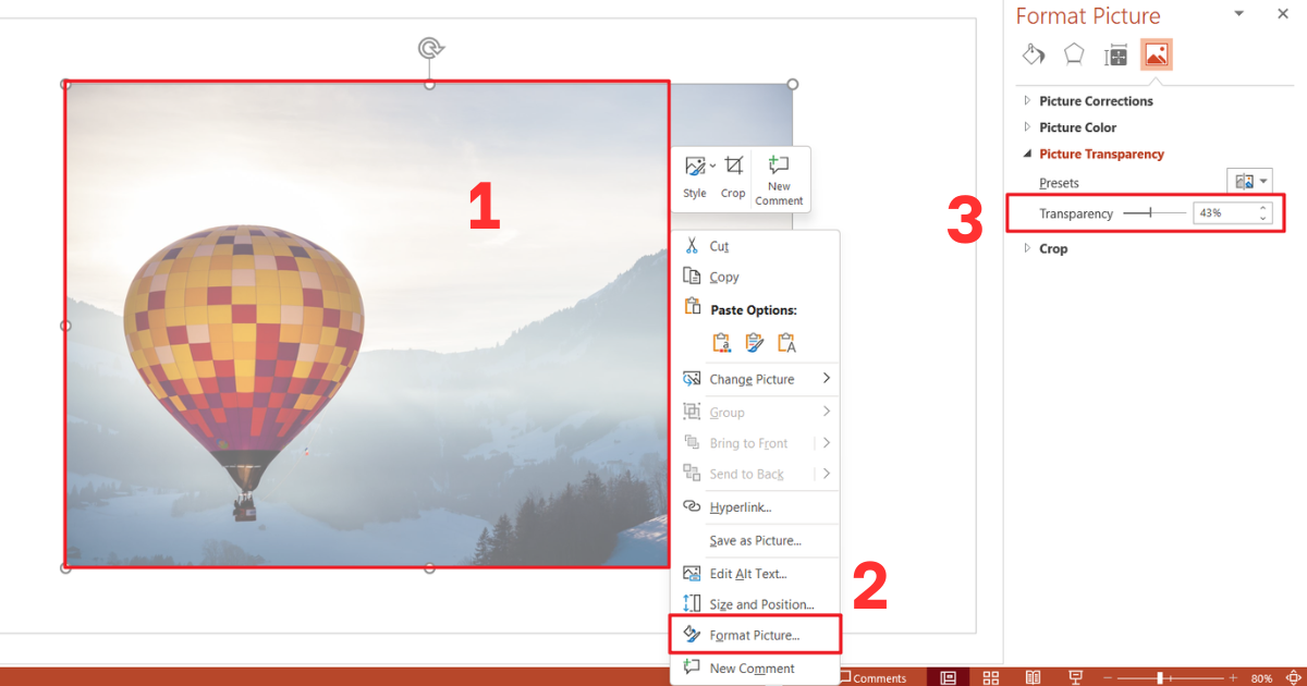 Cách làm mờ ảnh trong PowerPoint